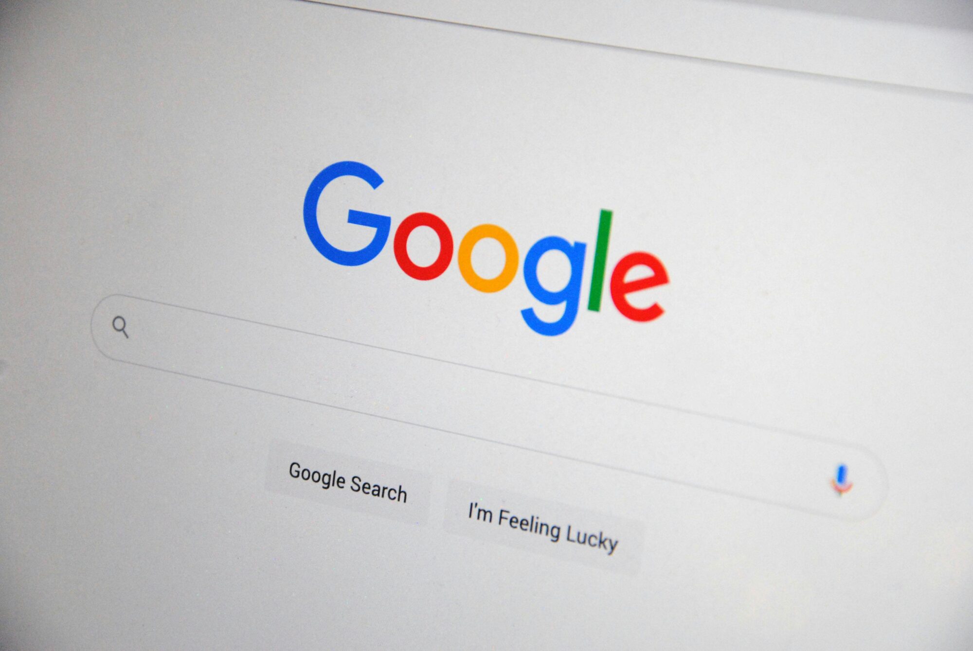 google search bar on desktop
