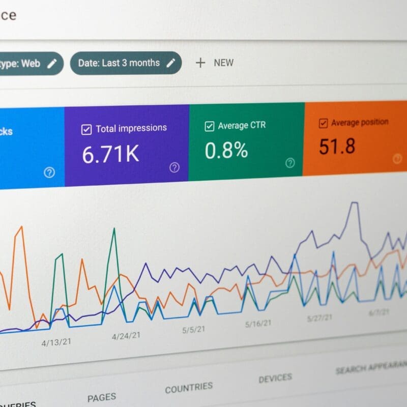 A Screenshot of Google Search Console's Performance Report